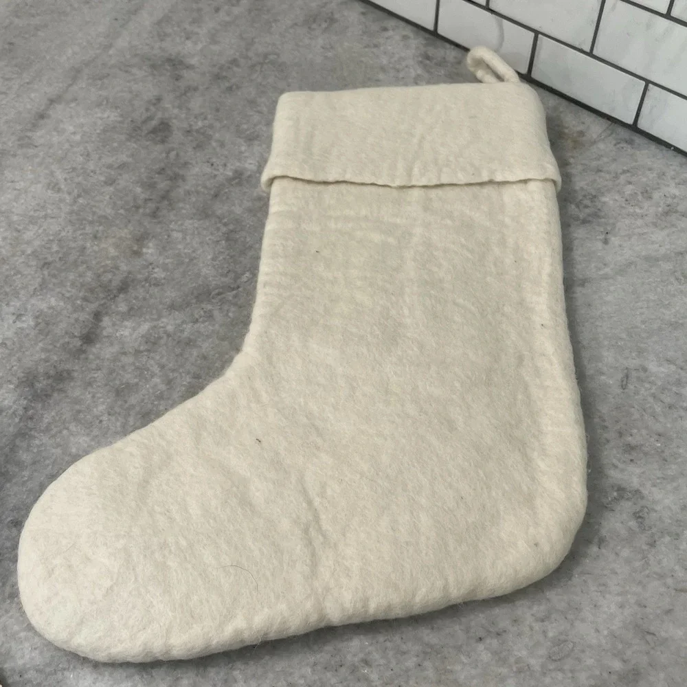 West Elm Christmas Stocking Narwhal Felt Personalized Rachel White Holiday